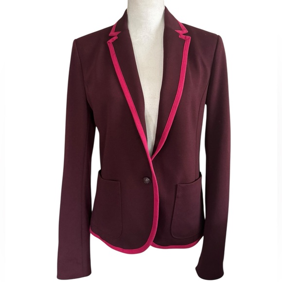 GAP the Academy Blazer Vamp Red size 4 Tall - Picture 2 of 7